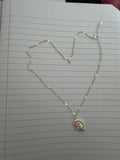 Moonshell Silver Plated Pendant