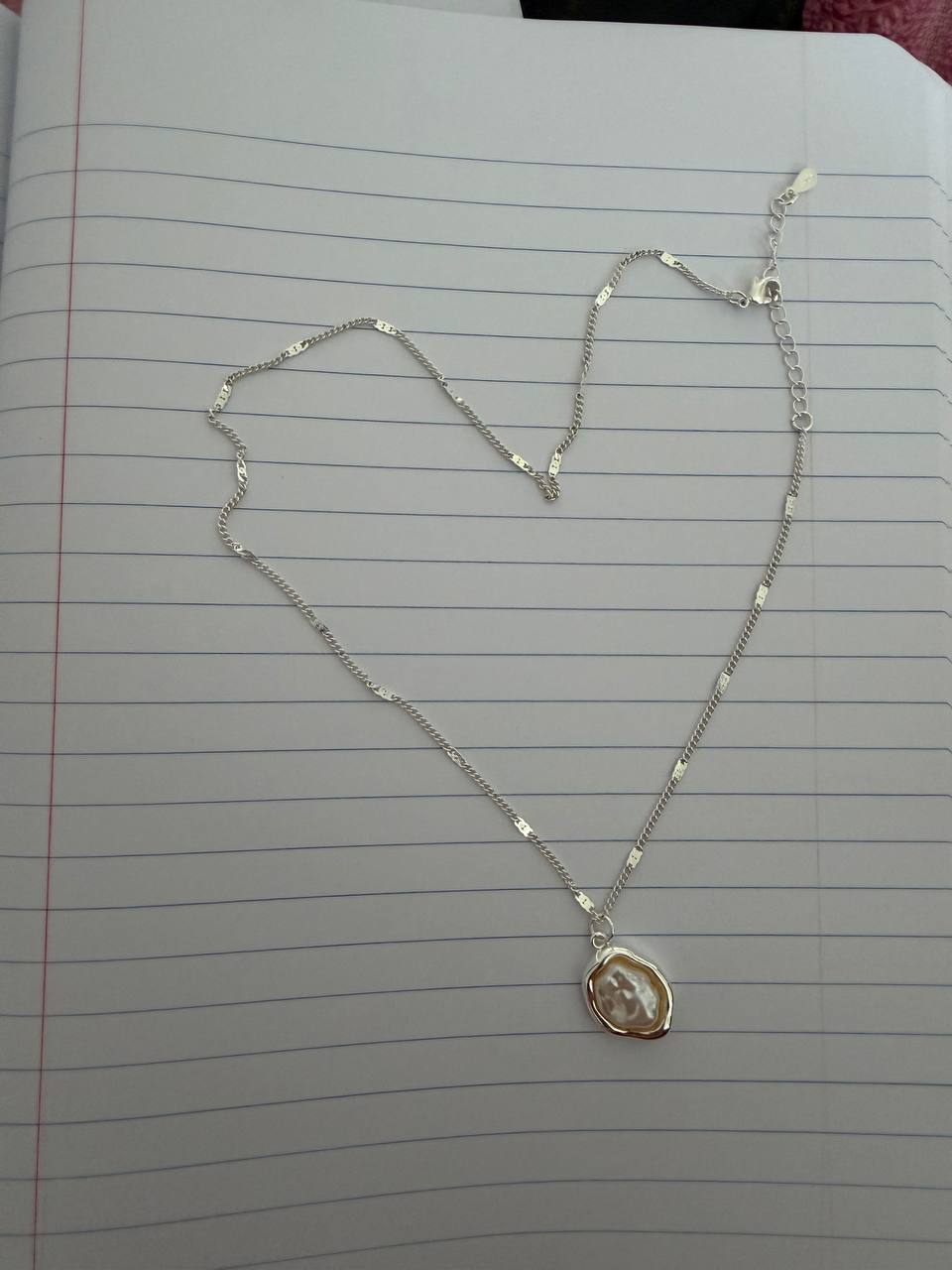 Moonshell Silver Plated Pendant