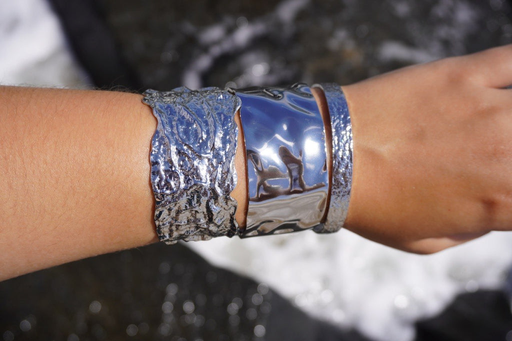 Wave moods - set of 3 statement cuffs